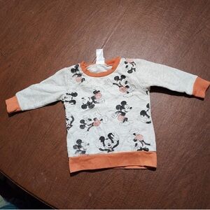 Disney Mickey Mouse Kids Sweatshirt - Orange and Gray